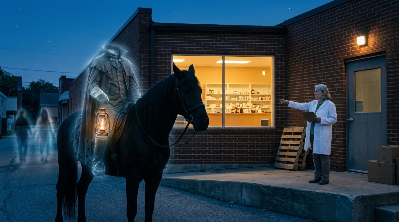 The first ride-through of a building after closing time